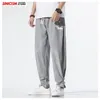 Sinicisme store heren Chinese stijl harembroek mannelijke zomer casual fulllength joggers man kraan borduurwerk losse toursers 201112