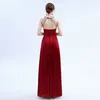 PLUSE Размер красных бисеров Plife Silk длинные вечерние платья 2020 базы без спинки Официальное платье платье вечернее платье Silm LJ201119