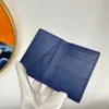 Nowa wysokiej jakości oryginel skórzany portfel męski z luksurami Projektanci portferzy portfel damski portfel Purese Credit Card Passport H5130232
