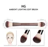 2023 جديد HG Ambient Lighting Edit Brush Brush Duale-Enderged Perfection Powder Highlighter Blush Bronzer Cosmetics Tools