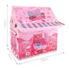 girl play house tent