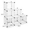Multi-cube Stackable Organizer Buty Buty Ubrania Ubrania Rack Closet3488