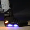 Back To The Future Shoes Cosplay Marty McFly Sneakers Shoes LED Light Glow Tenis Masculino Adulto Cosplay Shoes Rechargeable LJ201120