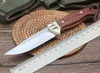 EkRge-cuchillo de hoja fija recta, mango de madera, caza táctica, multiherramientas, Navajas de bolsillo de supervivencia, a2292