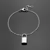 Nouveau bracelet de marque de mode de haute qualité bracelet en acier titane 316L bracelet à double pendentif livré avec une boîte adaptée au couple9336525