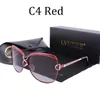 LVVKEE Moda Ladies Glasses Sunglasses Designer HD Vidro polarizado de sol para mulheres Liga de alumínio Retro Eyeglasses8420012
