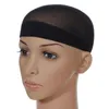 Unisex Sock type Nylon Mesh Bald textile Wig Hair Cap Stocking Liner SnoodMesh Stretch Nude Beige Black Brown Net CapS WQ360-WLL