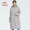 Astrid Women Trench Coat Big Size Molla Modo lungo Vento a vento Solido Colore Antivento Temperamento Donne Cappotto AS-6325 201028