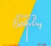 Akrilik Ayna Kek Dekorasyon Kart Bayrak Mutlu Doğum Günü Pişirme Dekorasyon Parti Şerit Kartı GD996
