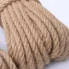 Garn 8mm naturlig jute rep tung twine ed cord macrame sträng diy hantverk handgjorda dekoration husdjur skrapning3940127