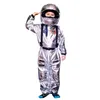 SNAILIFY Argento Spaceman Tuta Ragazzi Astronauta Costume per bambini Halloween Cosplay Bambini Pilota Carnevale Party Fancy Dress LJ200930