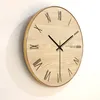 Arabic ral Design Round Wooden Digital Wall Clock Fashion Silent Living Room Decor Saat Home Decoration Watch Gift Y200110