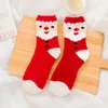 Socking de Natal Inverno Quente Veludo Meias Macio Casa Slipper Sock Anti-Slip Baver Fora Decorações de Xmas HH9-3588