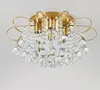 European crystal ceiling lamps bedroom dining room chandelier lighting room study American personality warm pendant lamps