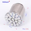 100x 1157 P21 / 4W P21 / 5W 7528 Bay15d 22 3014 SMD 1206 سيارة الصمام الفرامل محطة وقوف السيارات بدوره ضوء السيارات إسفين مصباح الأبيض الأحمر