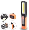 Portabla COB -ficklampor Vita r￶da lampor campinglampa USB laddningsbara ficklampor Bil Emergency Inspection Service Lights With Hook Magnet