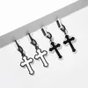 Wybu Nowa podwójna warstwa Czarna biała krople kropli dla kobiet mężczyzn wiszących krzyżowanie krzyżowe biżuterię bijouterie219j