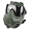 Masque PC tactique extérieur Paintball CS Jeux Airsoft Tir Huting Équipement de protection du visage NO03-324