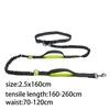 Stretch dog Leashes Reflect light running waist belt multifunction walk the dog leashes chain Pet Dog Supplies