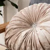 5 European Pastoral Style Pumpkin Round Seat Cushion/Back Cushion or as Sofa pillow Velvet Fabric 35x35cm 9 Colors Y200723