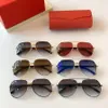 الرجال الكلاسيكية العلامة التجارية مزدوجة الأنف جسر المسمار تزيين نظارات شمسية سلسلة التدرج سلسلة العدسات الحمراء متعدد الألوان عدسات الأزياء نظارات CT1699S