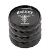 HORNET 4 strati 63mm in lega di zinco smerigliatrice per tabacco a forma di diamante smerigliatrici per fumatori a base di erbe accessori per fumatori