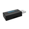 Bluetooth USB Беспроводной Bluetooth-приемник 3.5 мм Аудио Адаптер Джек AUX TF Card Reader Bree Bree Microphone Вызов для автомобильного комплекта Радио