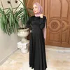 Abaya Dubai Turquia Vestido Muçulmano de Cetim Sedoso Vestido Islâmico Abayas Mulheres Vestidos Robe Longue Vetement Femme Musulman De Mode F2639269T