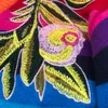 ブランドデザインTiger Jacquard Rainbow Color Striped Jumper Spring Letter Embroidery Women Seater Pullover Knit Top C349 2012550274