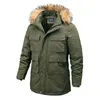 Jaqueta de inverno Homens ao ar livre casaco de parka plus size pêlo casaco quente com muitos bolsos jaqueta esportiva ao ar livre masculino lined 201126