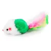 Jouets de chat coloré jolie souris pour chats chiens drôles amusants jouant contiennent des jouets de Catnip fournitures pour animaux de compagnie