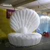 コンサートステージパフォーマンスプロップ照明膨脹可能なシェルレプリカ3Mの白い空気吹きムール貝バルーンパーティーの装飾