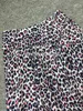 Blue Leopard Print Maxi Viscose Юбки Асимметричная подол молблика моды мода Женская юбка T200113