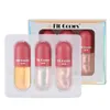 Crystal Jelly Clear Lip Gloss Capsule Lip Plumper Oil Set Shiny Nawilżający Kobiety Makeup Lip Tint Garnitur