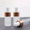 Wholesale 1ml 2ml 3ml Small Frosted Essential Oil Bottles Mini Glass Vials Glass Sample Containers DHL Fedex UPS Free Shipping