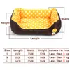 Cuccia per cani per tutte le stagioni Piccola taglia media Pet House Divano Canile Soft Dots Fleece Cat Warm S M L LJ200918