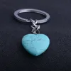 人気のデザイン自然石Ctystal Heart Keychain Key Chea Chea Ling for Lover Coupls Gift