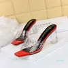 Designer Classic luxury Korean Version Fashionable Everyday Women's Sandals and Slippers Party Pumps Shoes Cutting-edge Style Trend Transpar