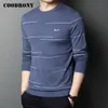 COODRONY Brand Sweater Men Streetwear Fashion Striped Pull Homme Autumn Winter Arrival Wool Knitwear Pullover Men C1097 201224