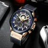 Curren Sports Watches Watch Men Quartz Watches Leather Strap Sport Quartz Wristwatch Chronograph Clock Manlig kreativ design Dial 25330987