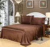 Luxury Satin Flat Sheet Bed Adult Solid Mattress Protector Silk Bedsheet Wholesale Black Red Silky Queen Double Bed Sheets Only 201113