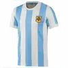 10 Maradona 1978 1986 Argentina Copa Casa Away Soccer Jerseys Messi Dybala Aguero Lo Celso Martinez Tagliafico Napoli Napoli 86 78 CANGGIA Camicia da calcio Batistuta