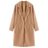 Femmes Fourrure Faux Automne Long Manteau D'hiver Femme Femmes Chaud Dames Teddy Veste Femelle En Peluche Outwear 220929