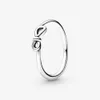 Nouvelle marque 925 Sterling Silver Infinity Knot Ring pour les femmes Anneaux de mariage Bijoux de mode