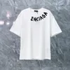 メンズTシャツデザイナースウェットシャツ砂サマーニューグレードのコットンプリント短袖ラウンドネックパネルTシャツ特大色の黒い白いcx5p