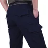 Pantalones casuales de secado rápido impermeables ligeros transpirables Hombres Ejército de verano Pantalones de estilo militar Pantalones de carga tácticos para hombres Masculino 210201