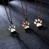 12 Stücke Mode Tier Fußabdruck Anhänger Halskette Halsband Halskette Party Halsketten Für Frauen Tägliches Geschenk