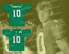 Randy Moss 1997 Mar shall University Football Jersey Chad Pennington 10 Byron Left 7 Marshall Herd For Mens Womens Youth Stitched Name and Number