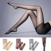 Kvinnor 4 färger Silk Strump Ben High Hosiery Tights Strumpbyxor Sexig Nylon Spandex Lady Transparent Thin Tights