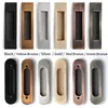 KAK 2PCS Hidden Door Handles Zinc Alloy Recessed Pull Sliding Door Handles Bedroom Door Cabinet Handle Furniture Handle Hardware T200703